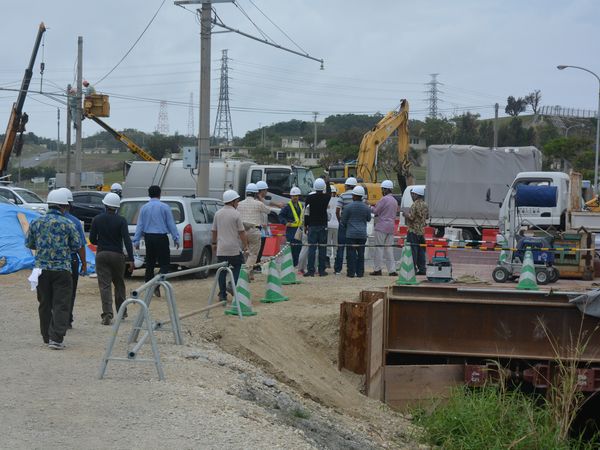 沖縄県代表的な工事現場見学